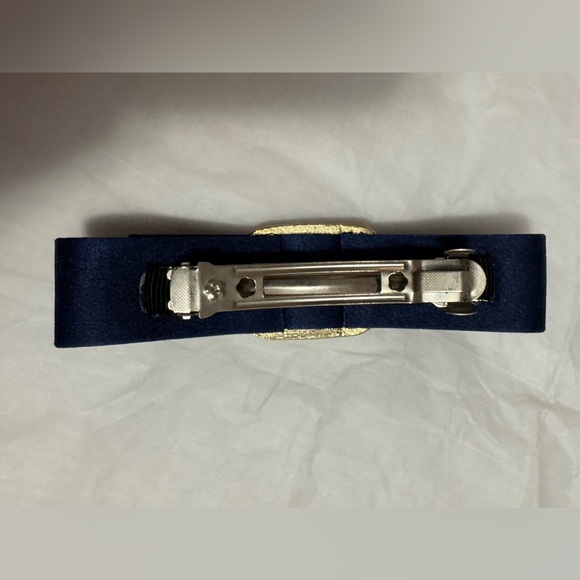 AUTHENTIC Ferragamo VINTAGE Vara Blue Bow Hair Clip Barrette main image 11